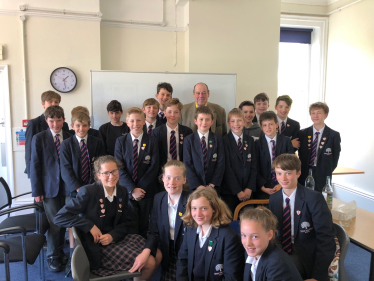 Sir Nicholas visits Great Walstead School
